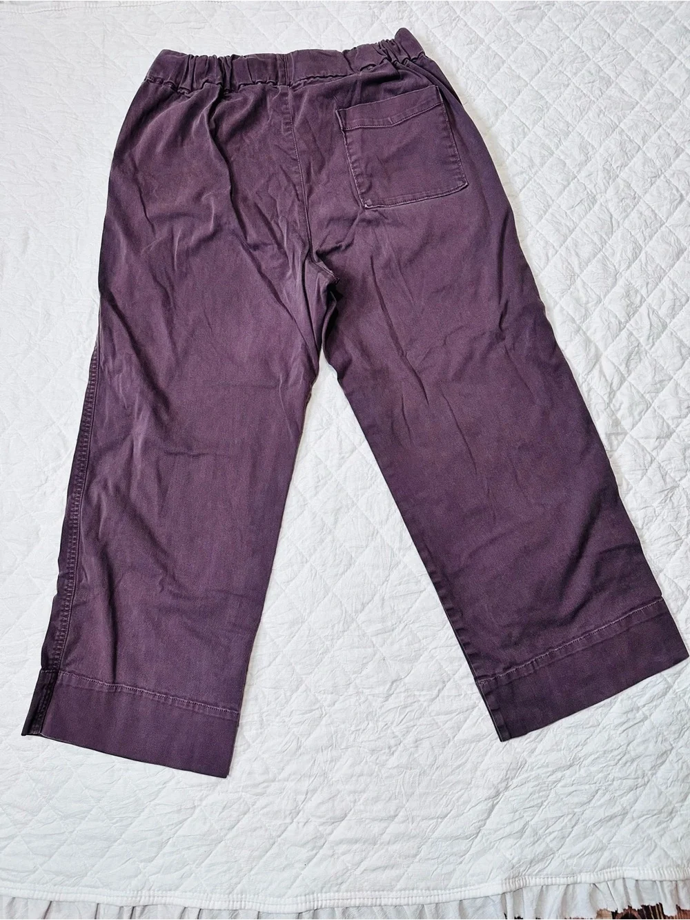 J. Crew Women’s capri pants Elastic-Waist Wide-Leg size M
